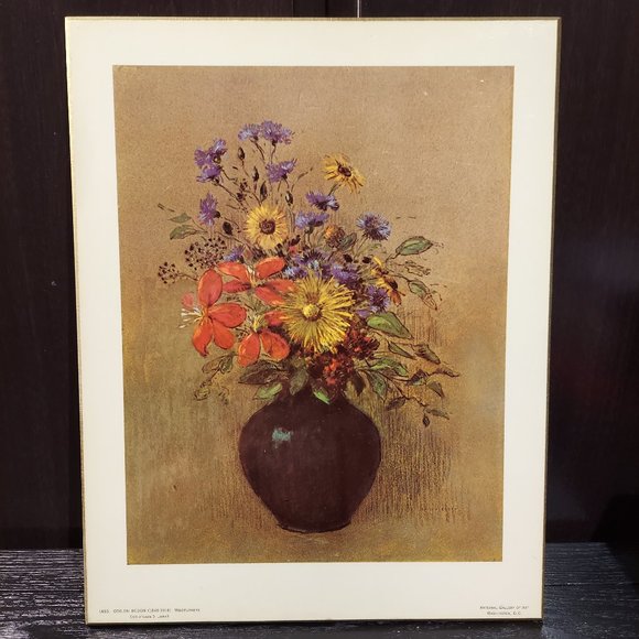 Wildflowers by Odilon Redon National Gallery of Art Fiberboard Print - Picture 1 of 11